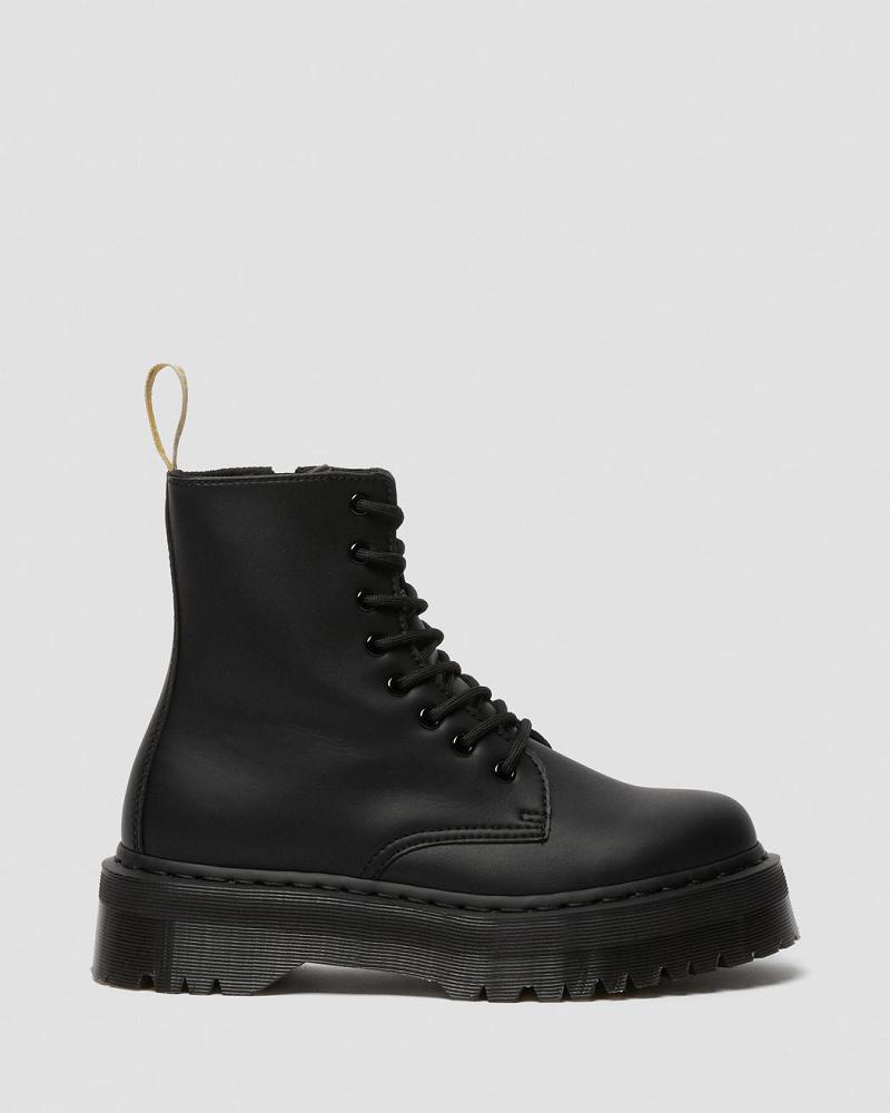 Dr Martens Vegan Jadon II Mono Platform Laarzen Heren Zwart | NL 244EBC